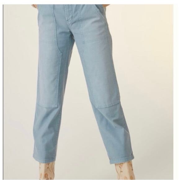 Pilcro Anthropologie the roamer blue chino style pant size 28 - Picture 1 of 11